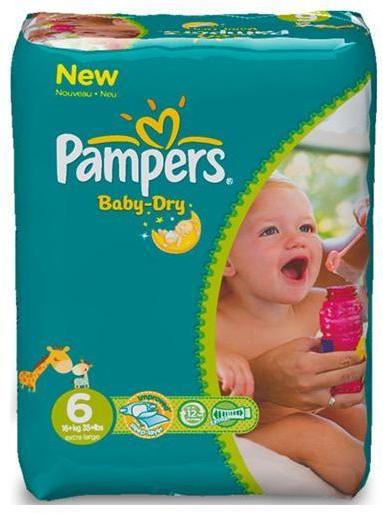 Pampers Baby-Dry maat 6 - 124 stuks Baaslevert.