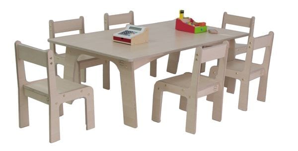 Keukenhof tafel 150 80 48 cm - Berken - Baaslevert.