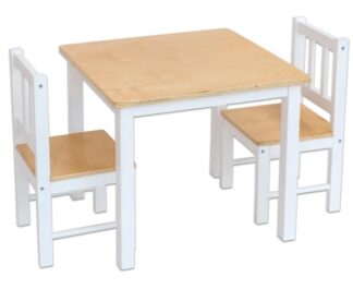 spiritueel pols Inwoner Kinder zithoek 3 delig - tafel met 2 stoeltjes - Baaslevert.
