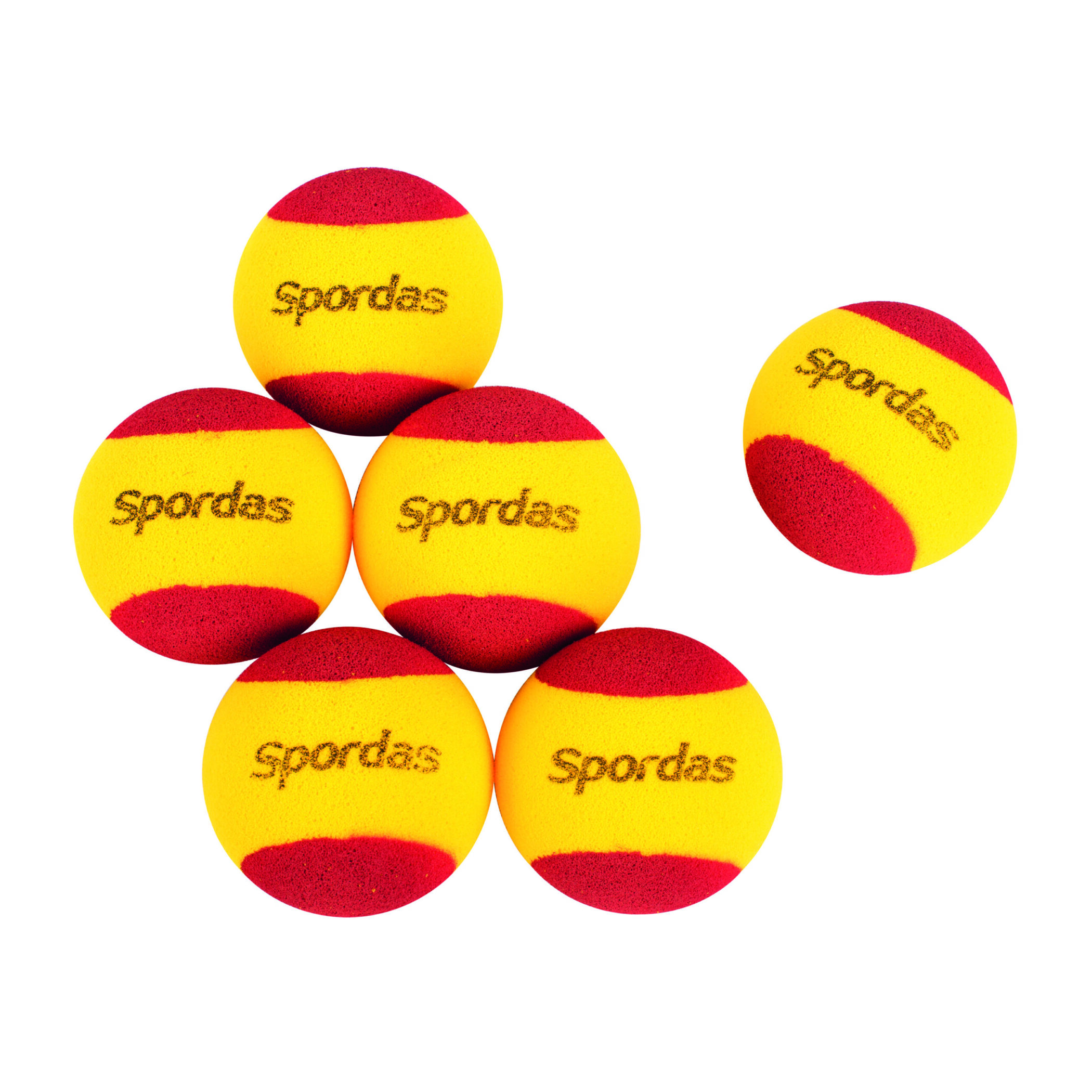 Uitgaan van Netelig Doorzichtig Foam tennisballen 70mm - Set van 6 - Baaslevert.