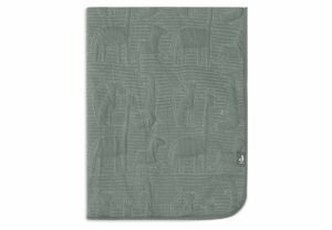 Jollein Deken Wieg 75x100cm Jungle Jambo - Ash Green/Laurel